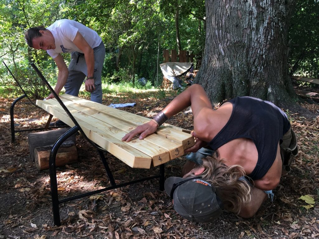 workshop zaježová lavička