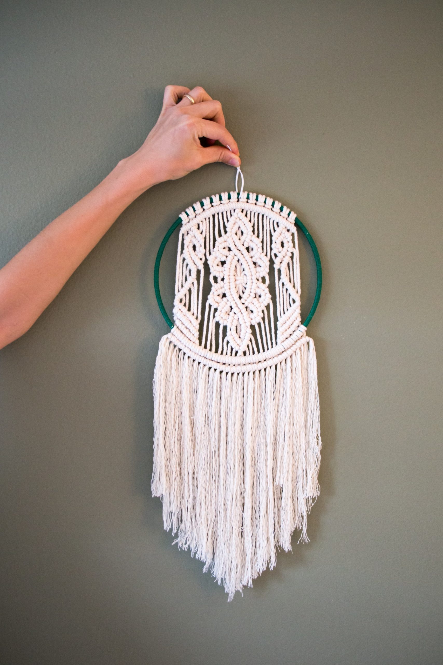 macramé lapač snov do detskej izby