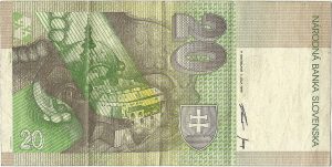 20 korunová slovenská bankovka