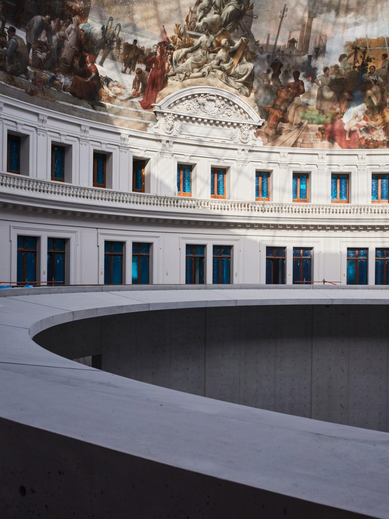 Photos reveal work underway at Tadao Ando's Bourse de Commerce