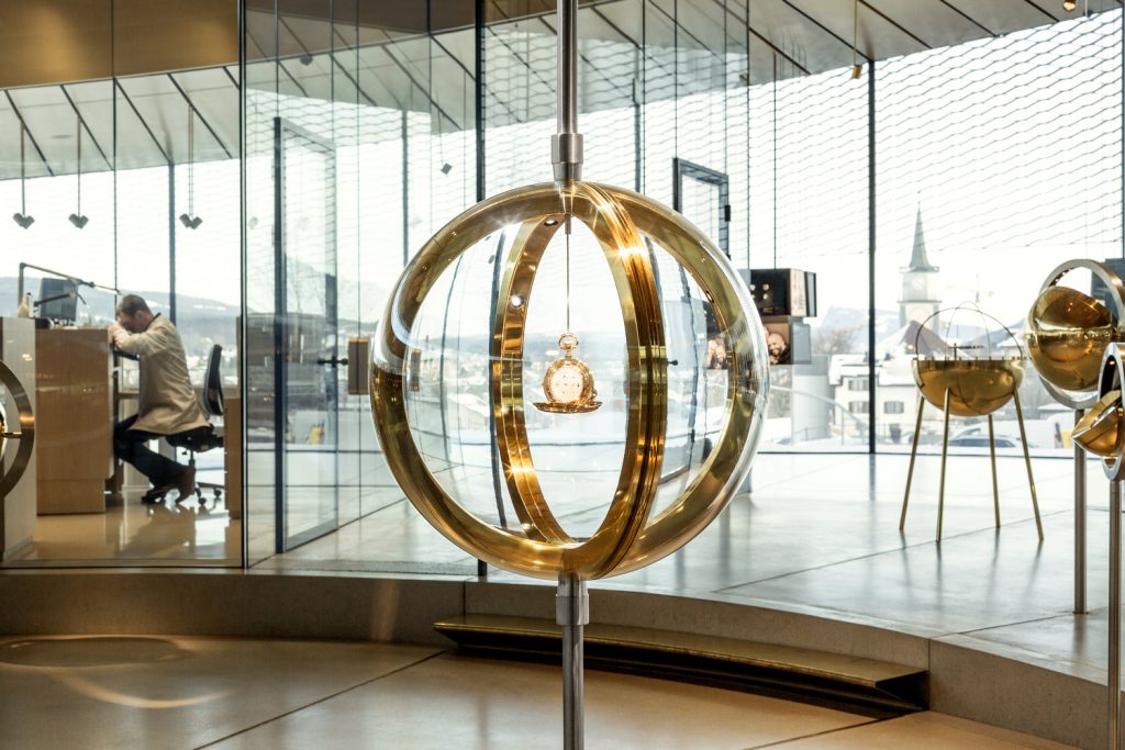 interiér Múzea hodiniek Musée Atelier Audemars Piguet
