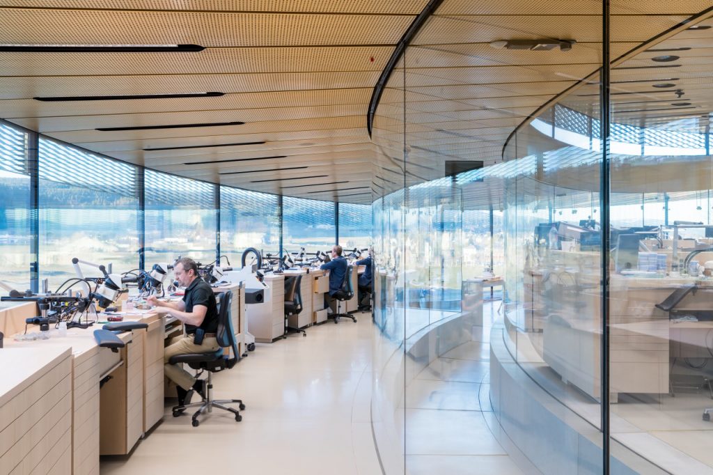 interiér Múzea hodiniek Musée Atelier Audemars Piguet