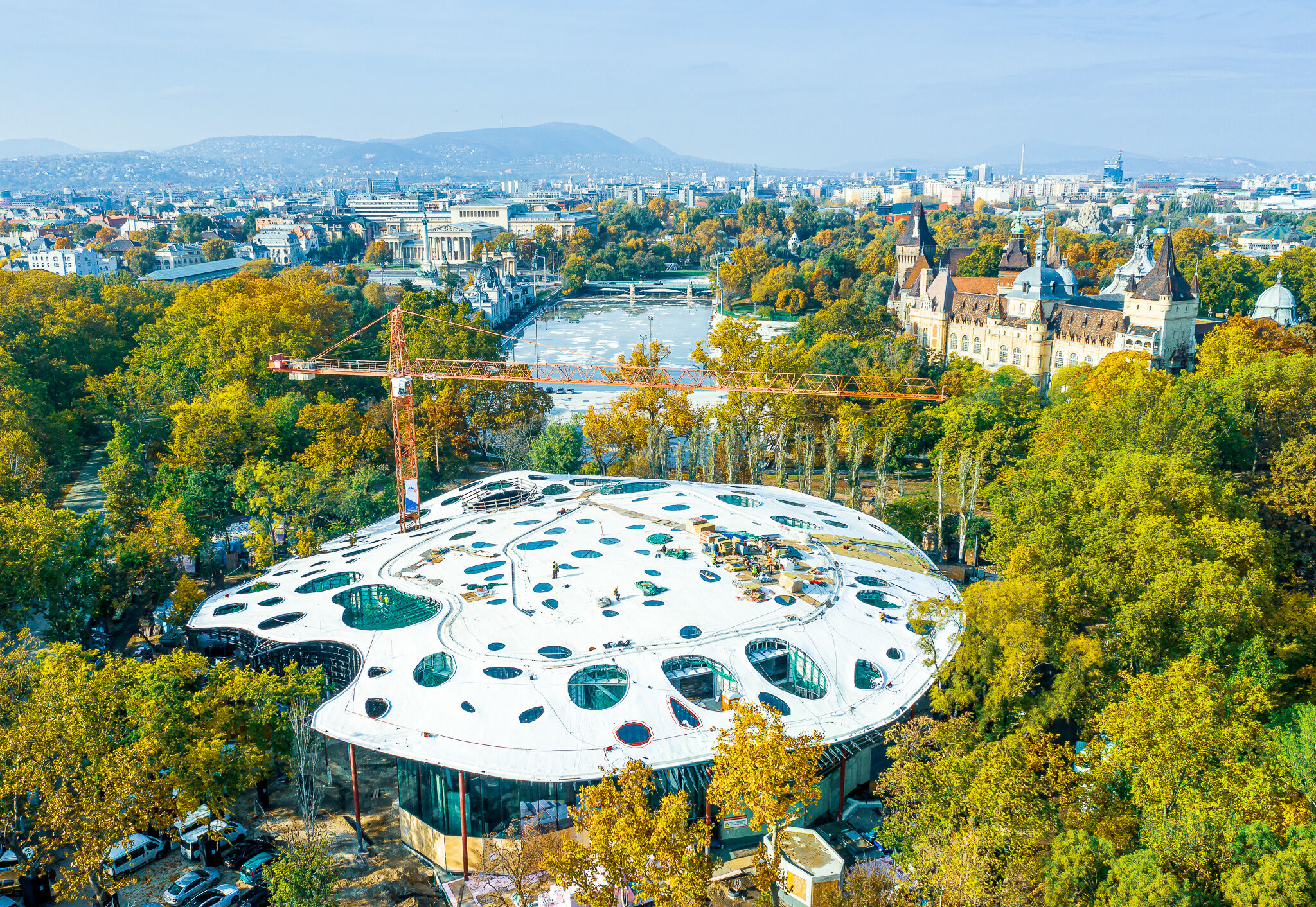 Park Városliget Dom maďarskej hudby